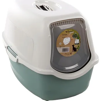 Toaleta pro kočku Toaleta Flamingo Lexie L 39×56×39,5 cm zelená