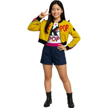 Karnevalový kostým Guirca Dívčí kostým teenager KPOP - Rumi XXL: 165 cm