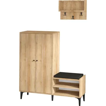 Předsíňová stěna Předsíňová sestava Jess Oak, hnědá