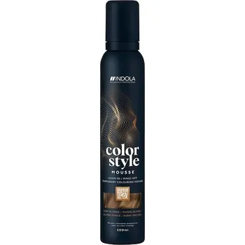 Barva na vlasy INDOLA Polopermanentni-barva-na-vlasy Color-Style-MousseTmavá blondýnka 200 ml (1&nbsp;495,00 Kč / 1 l)