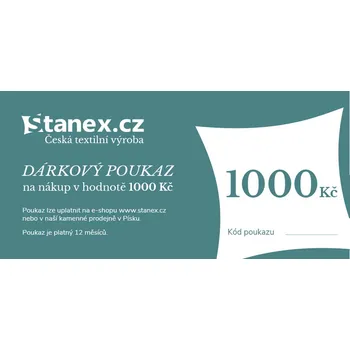 Tělový krém Stanex Dárkový poukaz 1000,- Kč