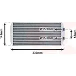 VAN WEZEL Výměník tepla, vnitřní vytápění 40006312