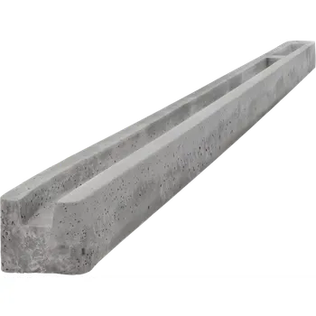 Plotový sloupek Betonový sloupek koncový na 2,0 m plot (275 cm) hladký