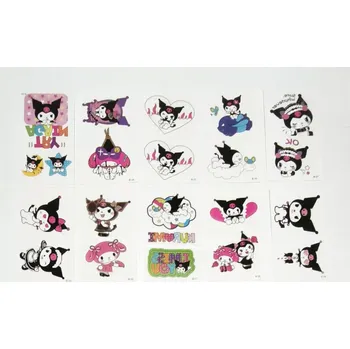 Odstranitelné tetování Dětské dočasné tetování - SANRIO - KUROMI (B) - 10 ks (Značka: SPADABRAVO)