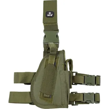 Sportovní střelba Pouzdro pistolové STEHENNÍ KLASIC Olivové, Provedení: PRO PRAVÁKA