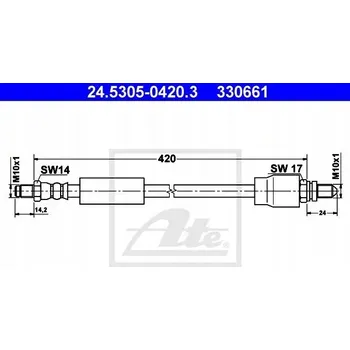Brzdová hadice ATE 24.5305-0420.3 Brzdová hadice