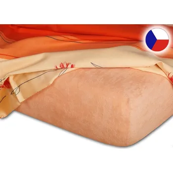 Bytový textil Froté prostěradlo 100x200 EXCLUSIVE meruňkové