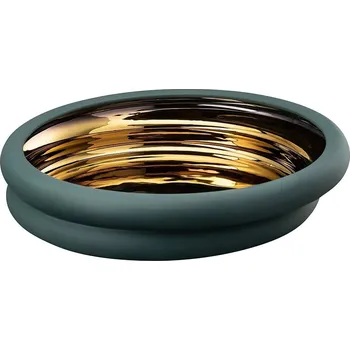Rosenthal Designová mísa Hop, Green – gold, Ø 31 cm 14625-426348-25831