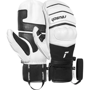 Lyžařské rukavice Reusch World Champ Mitten - white / black 9,5