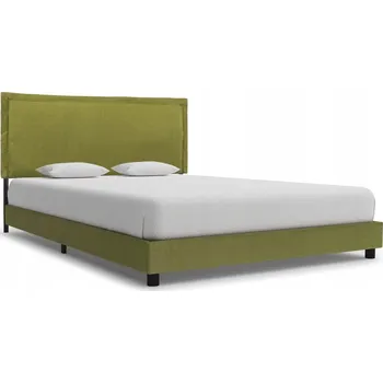 Postel Rám Postele ze železa a MDF, zelený, 207 x 146 x 95 cm, 140 x 200 cm Matrace