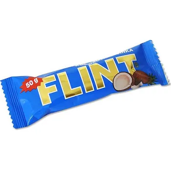 Čokoládová tyčinka Flint Tmavý kokos tyč 50g cena za kartonové balení (Kartonové balení : 35 ks)