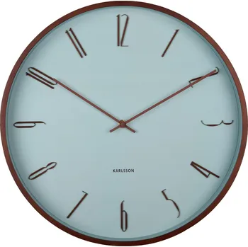 Hodiny Karlsson, Nástěnné hodiny Scandia, pastelově modré - Formadore