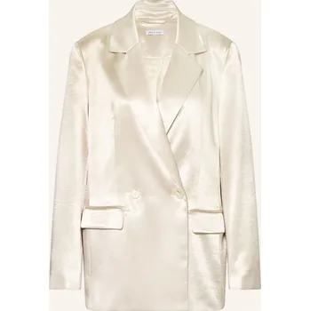 Dámské sako Mrs & Hugs Dámské Saténové Sako, krémová, 44