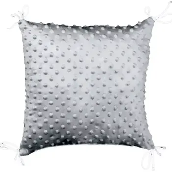 mantinel do postýlky Česká výroba Polštářek na polštářkový mantinel MINKY Tm. šedý