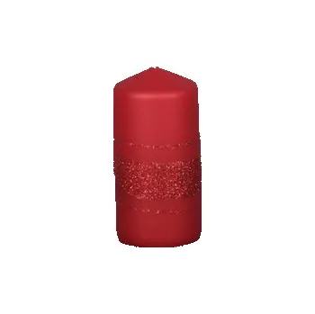 Svíčka Svíčka FENIX VÁLEC vánoční metalická matná d6x9cm