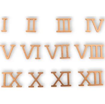 Výtvárné potřeby Plastová čísla římská měděná 30 mm - Melánie 630