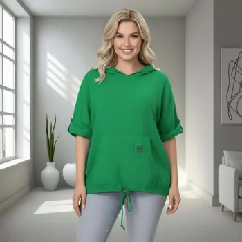 Dámská tunika Dámská zelená bavlněná mušelínová tunika uni velikost XL-XXXL M1608