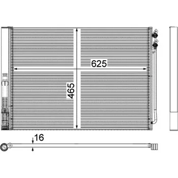 Výparník klimatizace Kondenzátor, klimatizace MAHLE 8FC 351 309-141