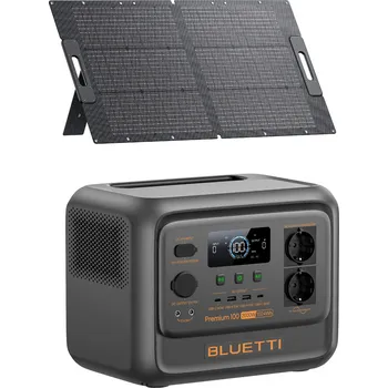 Powerbanka BLUETTI Sada BLUETTI Premium 100 V2 + Solární panel 100W ORANŽOVÁ|ŠEDÁ