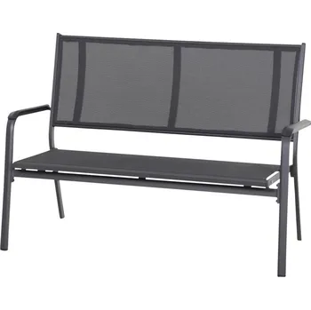Zahradní lavice Siena Garden Tesoro M29539 zahradní lavička hliník, plast antracit (matný), černá, stříbrná