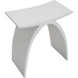 Cerano Tara stolička z litého mramoru matná bílá