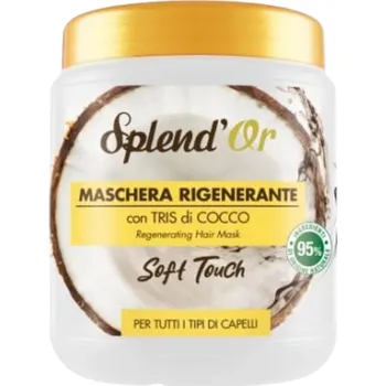 Vlasová regenerace Maschera Rigenerante Con Tris Di Cocco Soft Touch – Regenerační vlasová maska s kokosovou směsí 1000 ml IDDRZEX08097