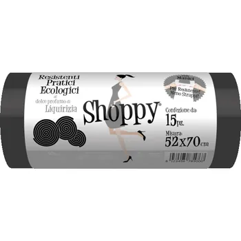 Pytle na odpadky Odpadkové pytle SMP Shoppy lékořice 30L, 15ks IDDRZEX07076