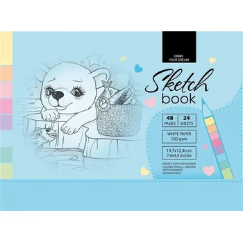 Skicák 197x124 mm, 48 listů, 100g papír TW FRESH