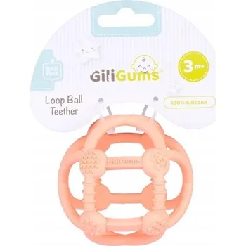 Kousátko míček broskev 3m+ GiliGums