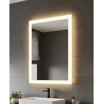 Zrcadlo Zrcadlo LED Lena s dotykovým spínačem | 80×100 cm | Teplá bílá 6000K | Vyrobeno v PL