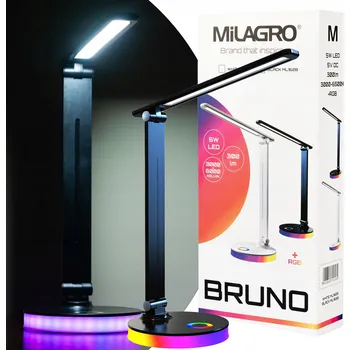 Lampička Stolní lampička Milagro Bruno černá, výkon až 5 W