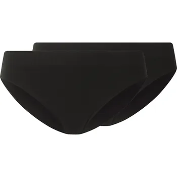 Kalhotky esmara® Dámské bezešvé kalhotky, 2 kusy (černá, L (44/46))