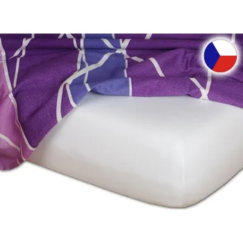 Jersey prostěradlo 140x220 EXCLUSIVE bílé