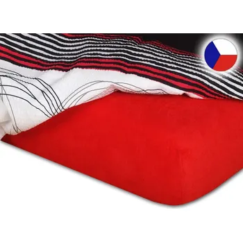 Prostěradlo Froté prostěradlo 80x220 EXCLUSIVE červené