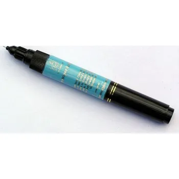 Lak na nehty NehtyShop 2v1 zdobící pero na nehty, světle modré