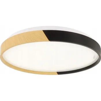 Kulatý Stropní Svítidlo Ideus 38 x 7 cm hnědá, černá