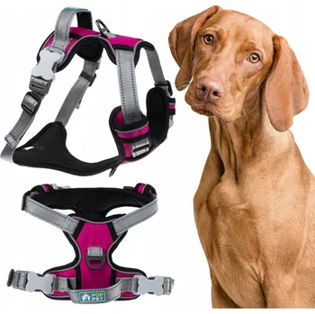 Postroj pro psa POSTROJ pro psa beztlakový s rukojetí typu GUARD L RŮŽOVÝ