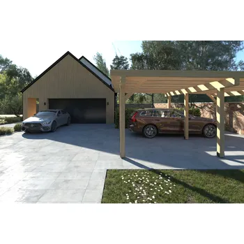 Pergola Pergola 1 s pultovou střechou 6,2x7m