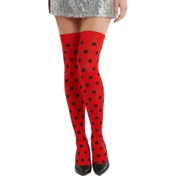 Karnevalový doplněk Punčochy nadkolenky beruška