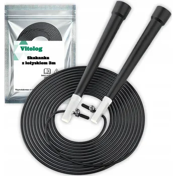 Švihadlo Švihadlo s tréninkovým ložiskem, nastavitelné pro cvičení Crossfit 3 m