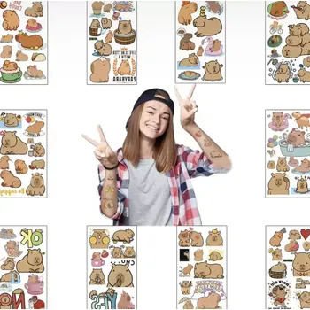 Odstranitelné tetování Dětské dočasné tetování - KAPYBARA - 10 ks (Značka: SPADABRAVO)