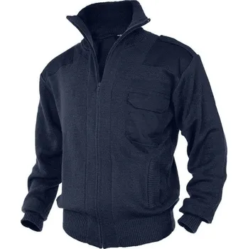 Pánský svetr Svetr CARDIGAN se zipem MODRÝ, Velikost: 50