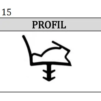 Těsnění do okna a dveří novinky Dveřní těsnění pro falc 15 mm Barva: béžová