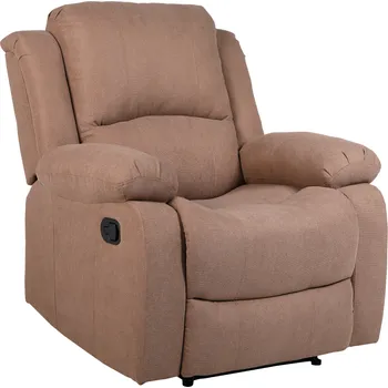 Křeslo Max-i Relaxační polohovací křeslo DALFON hnědá látka