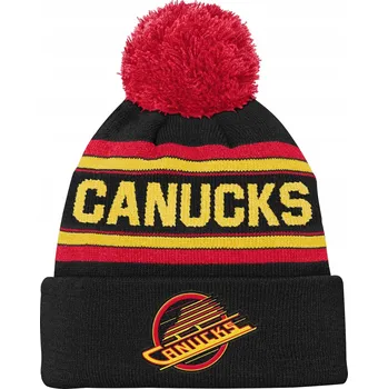 Čepice Dětská zimní čepice Vancouver Canucks NHL 3Rd Jersey Jacquard Cuff Pom