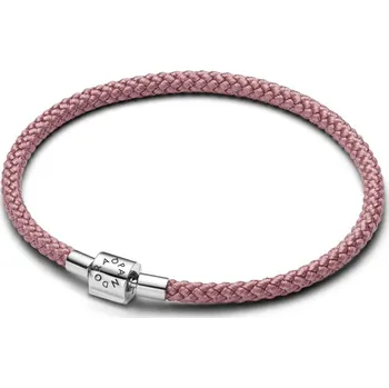 Oblečení a móda PANDORA náramek Moments s třpytivou růžovou šňůrkou S1