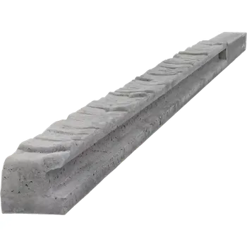 Plotový sloupek Betonový sloupek koncový na 2,0 m plot (275 cm) vzorovaný