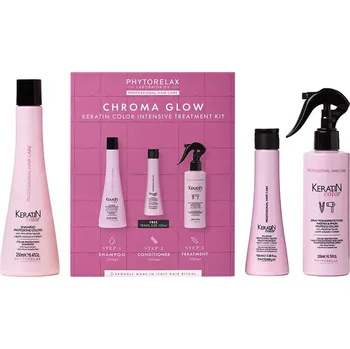 Phytorelax Laboratories Keratin Phytorelax Laboratories Keratin Color šampon pro poškozené barvené vlasy s keratinem 250 ml + Phytorelax Laboratories Keratin Color bezoplachový kondicionér pro barvené vlasy 100 ml + Phytorelax Laboratories Keratin Color s
