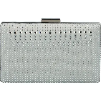 Kabelka Elegantní psaníčko MOON Hilfi, stříbrná