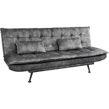 Pohovka Rozkládací pohovka JAZZ 190 CM šedá samet